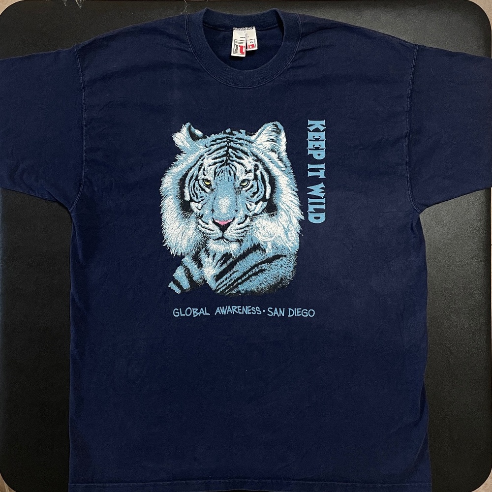 San Diego Zoo "Keep it Wild" White Tiger XL Shirt